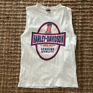 Harley-Davidson Fort Lauderdale Tank Top Men’s Small White Alligator Alley